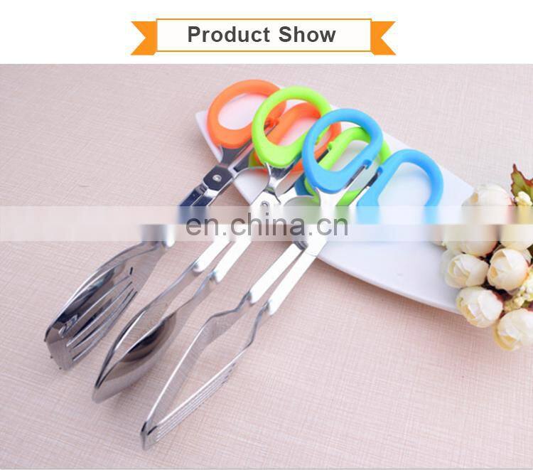 Best Selling High-Grade Temperature Resistant Nylon Grill Meat Different Types Food Tongs