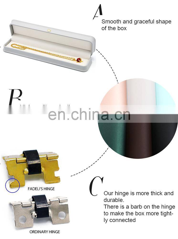 jewelry packaging box portable travel box custom logo long chain box