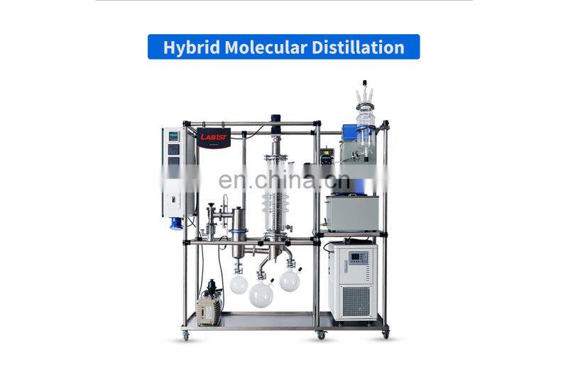 stainless steel industrial short path wiped film molecular distillation system