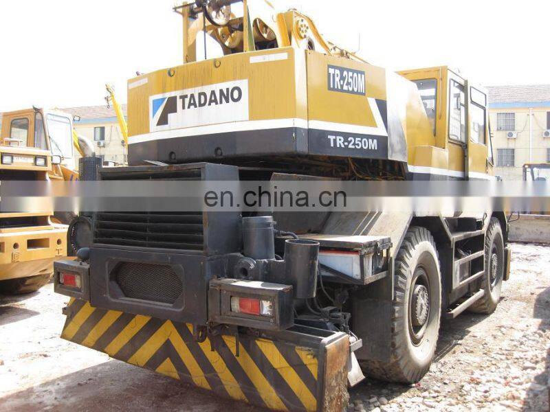 Japan Used Tadano TR-250M rough terrain crane, 25ton rough terrain crane