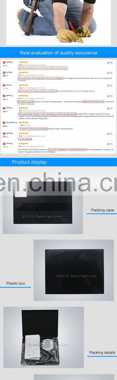 SHAHE 0-25 mm 0.01 mm digital thickness gauge leather thickness gauge