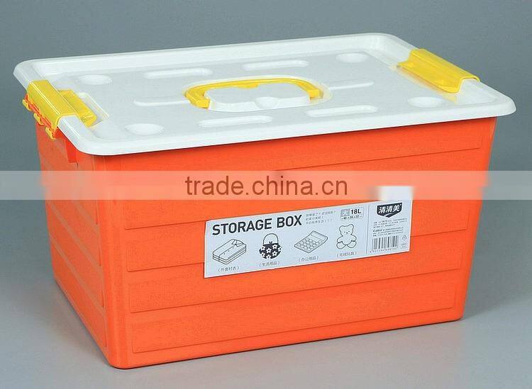 Multi Function Colored Plastic Storage Box with Handle