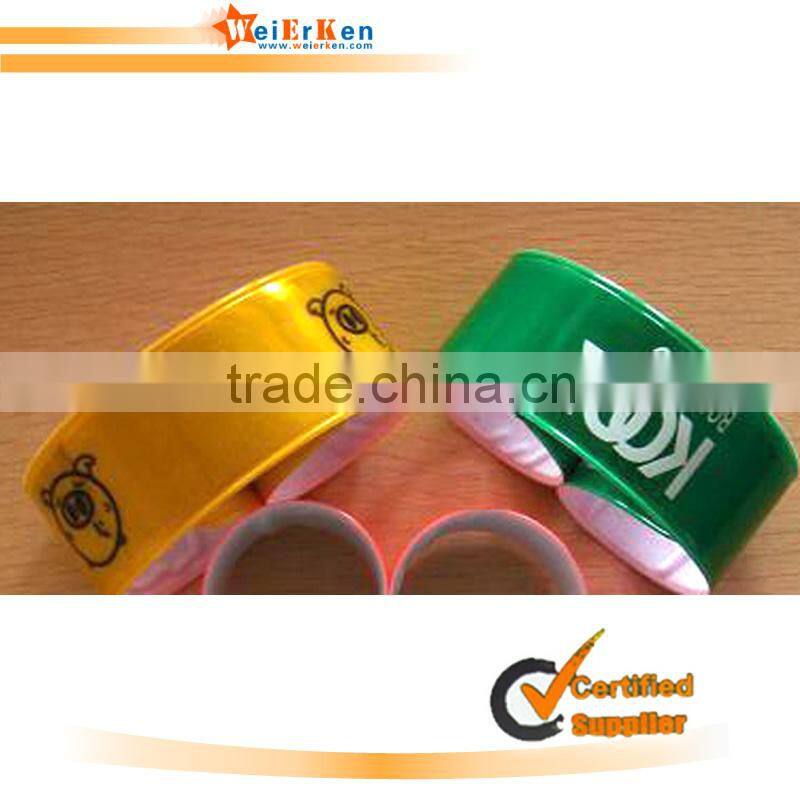 Promotional and EN71 PVC reflex slap band