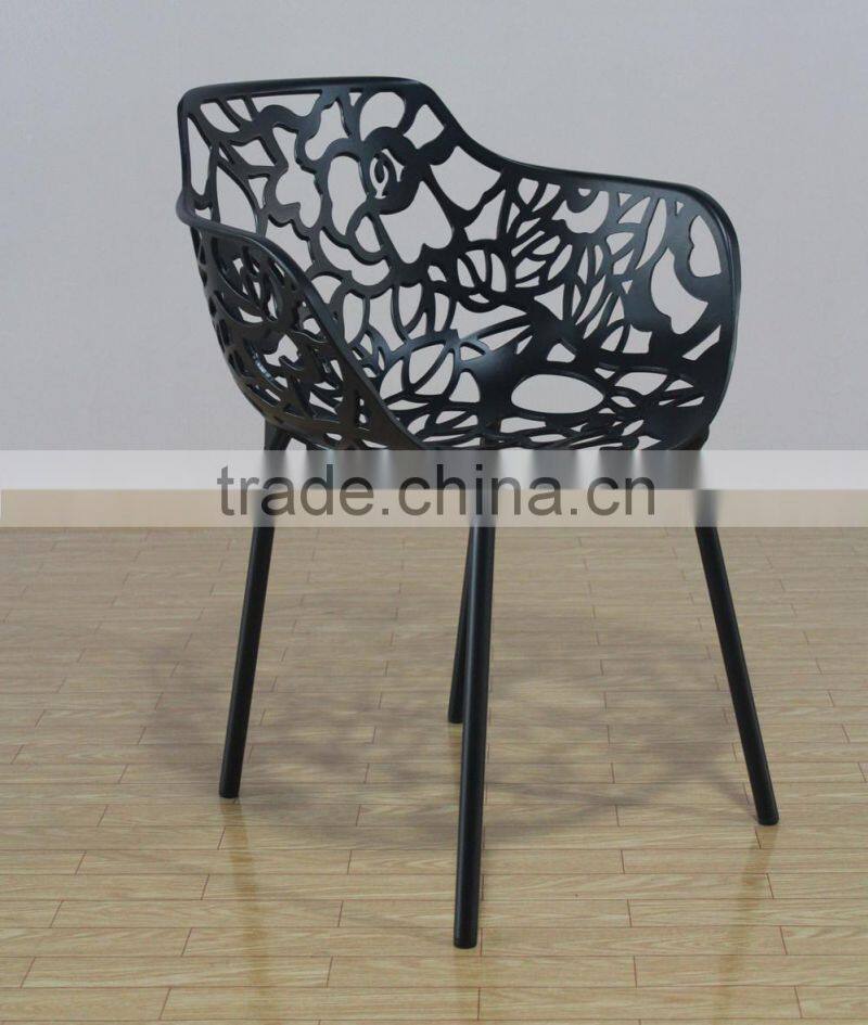 Luxury outdoor furniture flower back forest garden chair