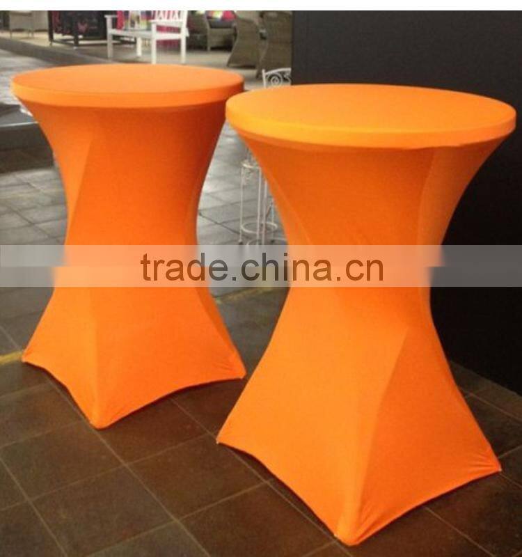 cheapest spandex high bar cocktail table cloth for wedding