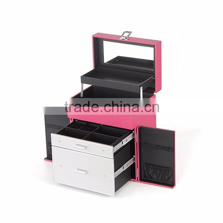 wholesale makeup organizer makeup case with mirror