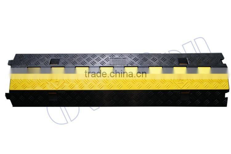 cable protector Yellow and black shell cover made of high strength PVC C-2 protector outdoor use from China factory