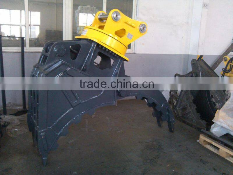 Excavator grab rotating bucket grapple for excavator 10tons