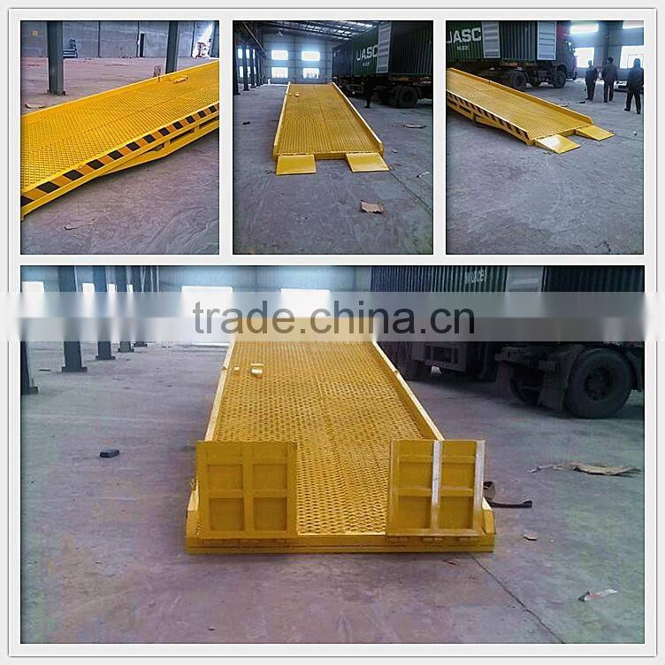 mobile hydraulic dock leveler/ hydraulic yard ramps for Forklift