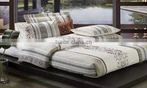 solid color cotton stripe fabric for bedding