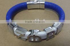 magnetic leather handmade bracelet bangle Alpha Phi Alpha divine bracelets,APA greek customized Fraternity Sorority jewelry