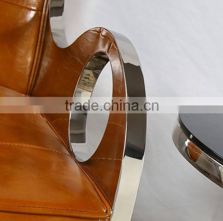 Stainless steel handrails hotel chair