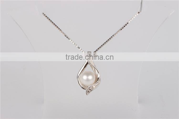 Christmas present fashion pearl silver jewelry