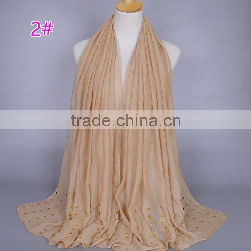 Trend All-match Rhinestud Fixed Muslim Women Head Hijab Shawl