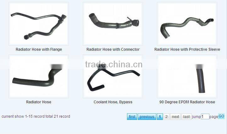 Car Rubber Radiator Hose for Chevrolet/Daewoo/Hyunda/Fo-rd/Isu-zu /KI-A/Ni-ssan/Peugeot/Toyota/Volkswagen/Suzuki/BM