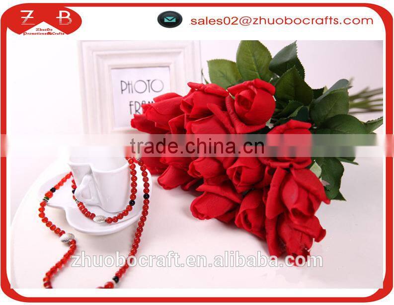 High quality PU moisturizing rose bud artifical flower decoration