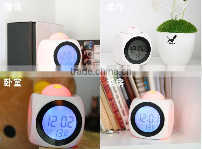 LED Alarm clock Temperature voice activated , Battery/USB power /electronic desk clocks display