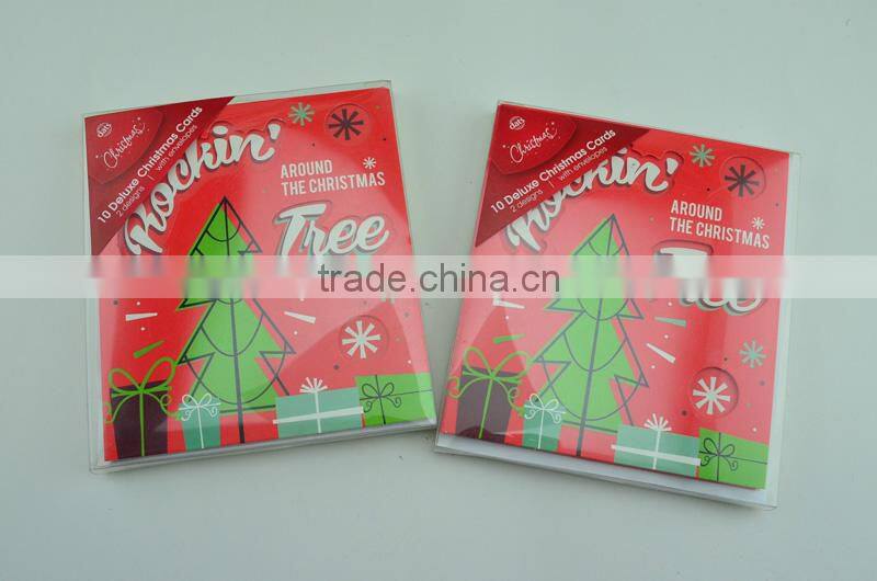 High-grade English greeting card double hollow out