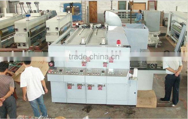 Corrugated carton box 5 / 6 colors printing machine/carton forming printing machine