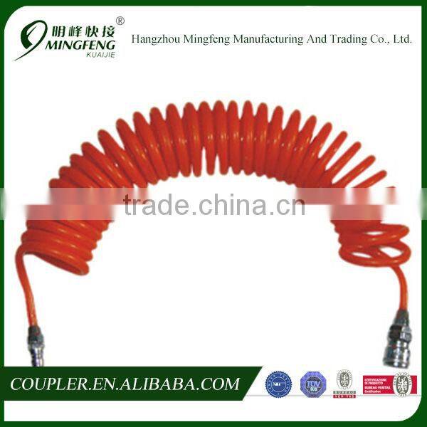 PU 100% Polyurethane air hose with brass quick coupling