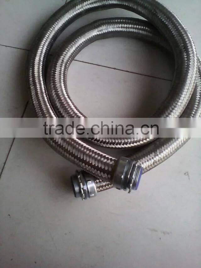 large diameter machine flexible metal braided ptfe hose