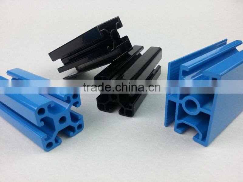 T shape woonden grain surface easy assembly aluminum profile
