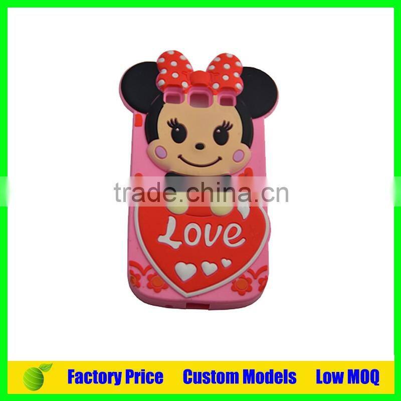 For disney Mickey design cheap Silicone 3d phone back cover case for Moto X Pro phone case