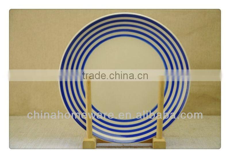 Colourful ceramic plate, stoneware dishes, stoneware dinnerware