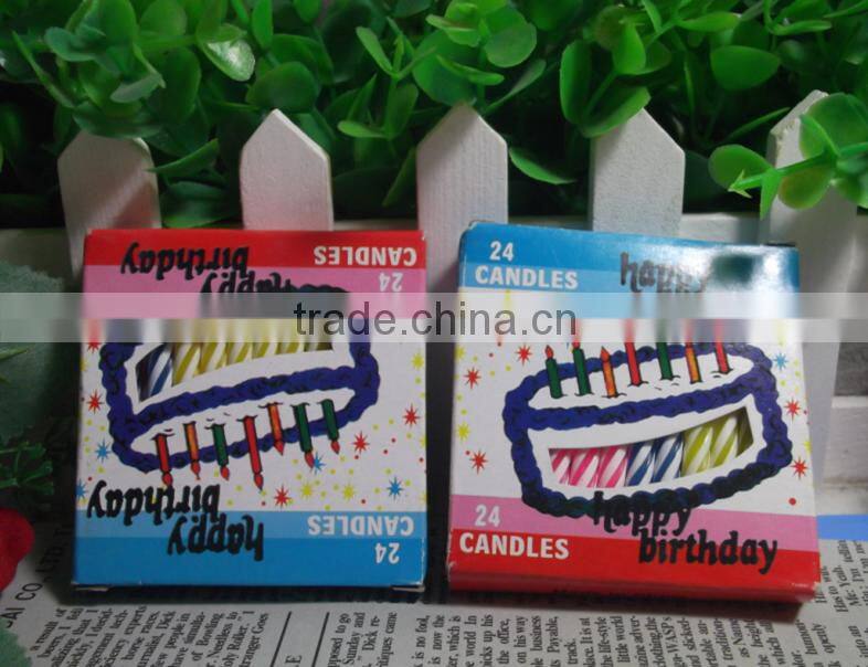 Handmade Spiral Birthday Candles
