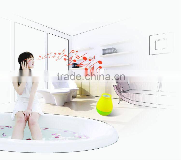 fresh lemon style NFC speakers green pattern wireless speakers phone sound