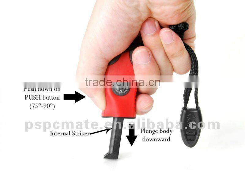 new fire starter with compass&whistle the latest modle emergency survival