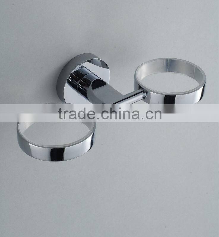 bathroom double glass holder