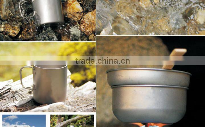 Custom Outdoor Titanium Sports Drinking Water Bottle For Camping