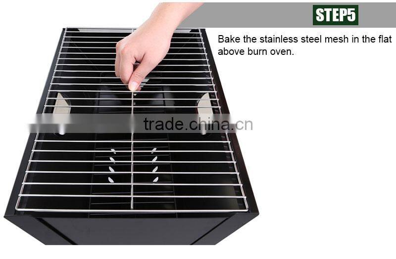 cast iron charcoal bbq grill