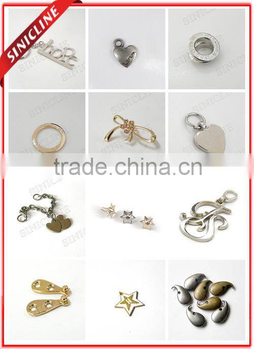 Sinicline Wholesale Star Shape Metal Tag for Clothing or Bag