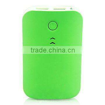 8400mAh colorful dual USB output mobile power stations with torch