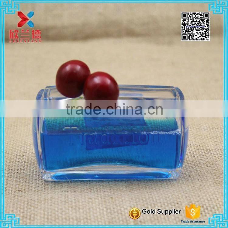 Unique design 4 oz glass perfume bottle with pump sprayer