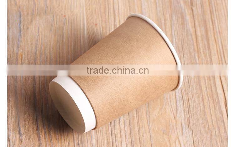 Custom logo printed Disposable paper cup taiwan with paper cup lid