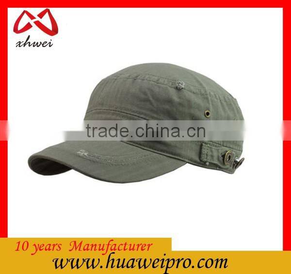 Pure Color Simple Trendy and Retro Military Army Cap Unisex Bulk Military Hat
