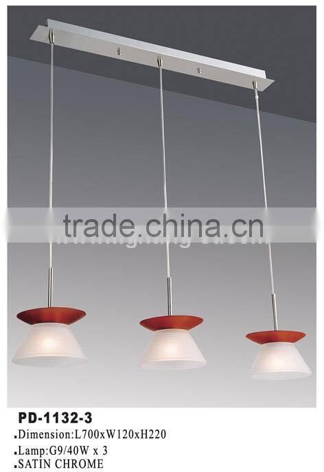 Residential steel and acrylic decoration LED pendant lamp modern