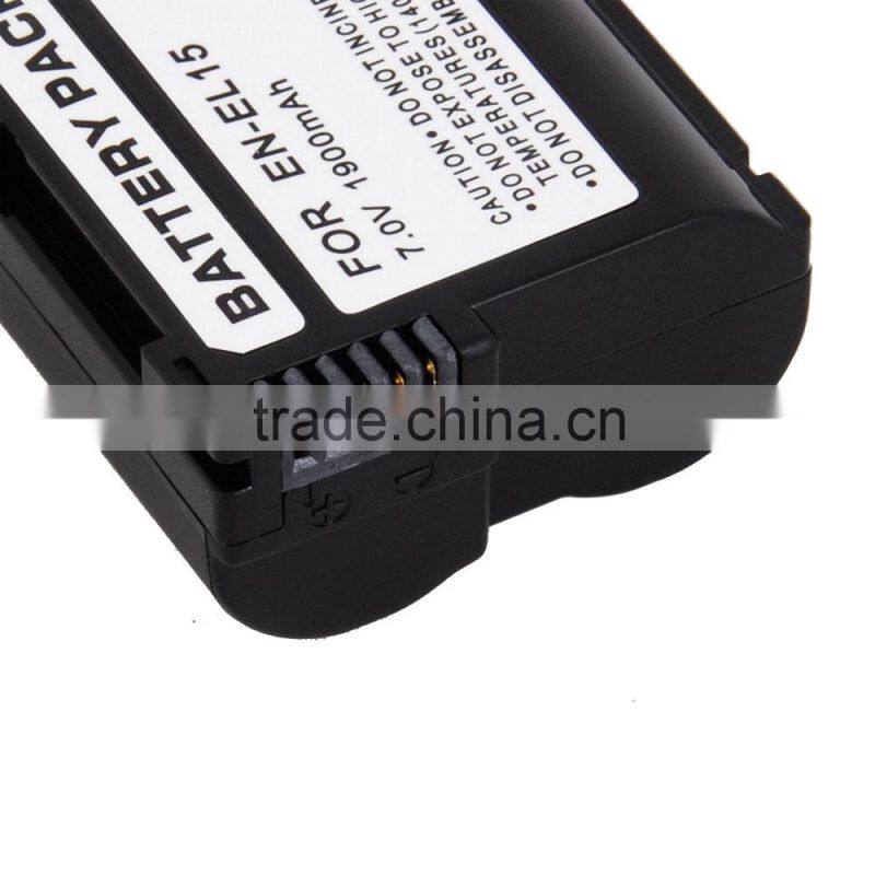 100% compatible with Original EN-EL15 digital Camera batteries EN EL15 ENEL15 Camera Battery pack For Nikon D600 D800 D800E D700