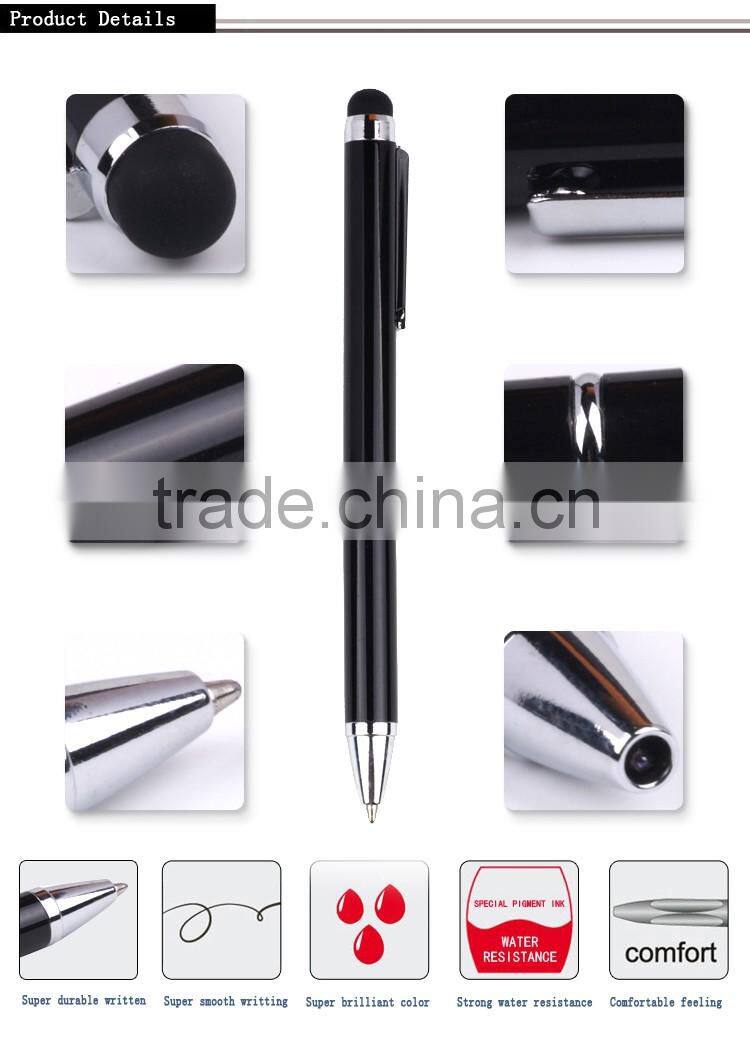 Guaranteed quality best price promotioanl stylus ball pen with free sample free shipping