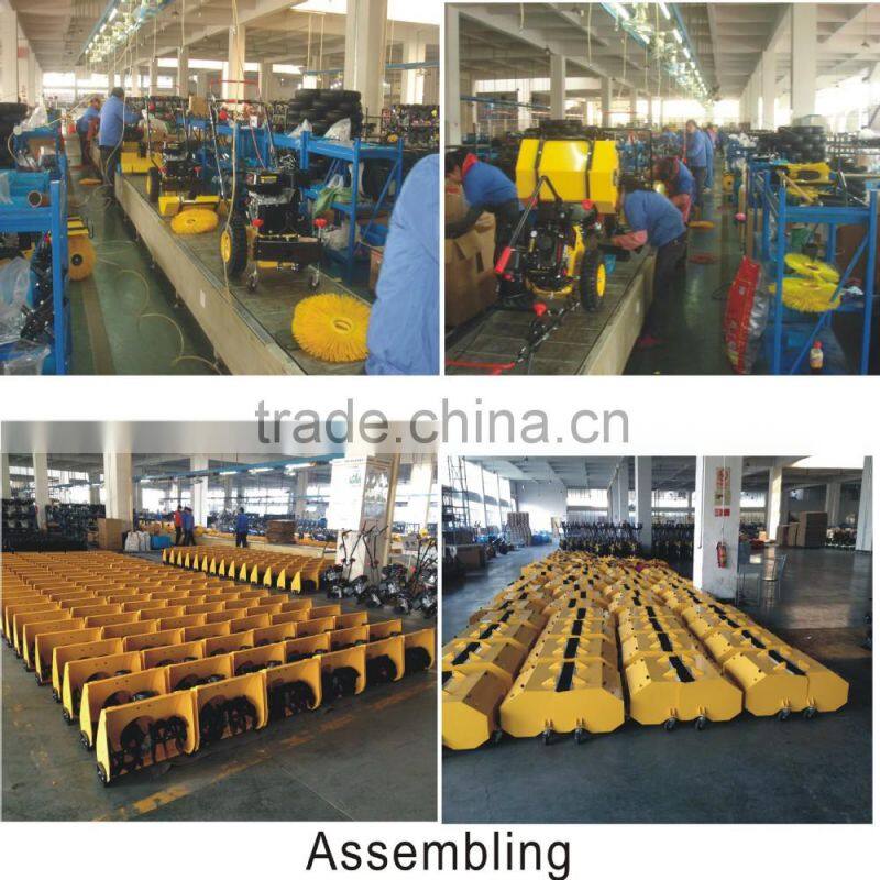 Snow thrower sweeper blade