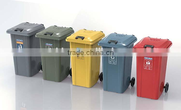 outdoor stainless steel airtight dustbin wheel