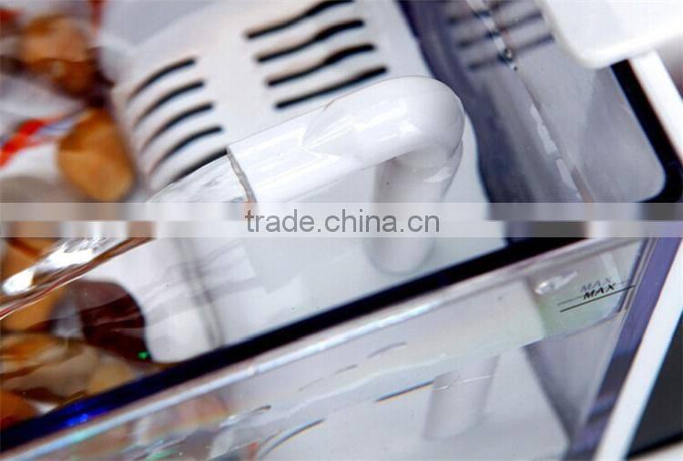 Mini table fish tank, electronic clock on table Lamp