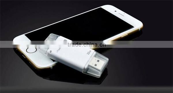 Factory Price High Quality Real Capacity OTG iFlash Drive 3 in 1OTG Pen Drive 8G,16G,32G For iPhone
