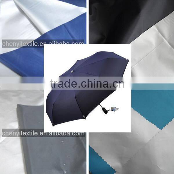 Factory sale 170T 190T 210T polyester taffeta black silver fabric