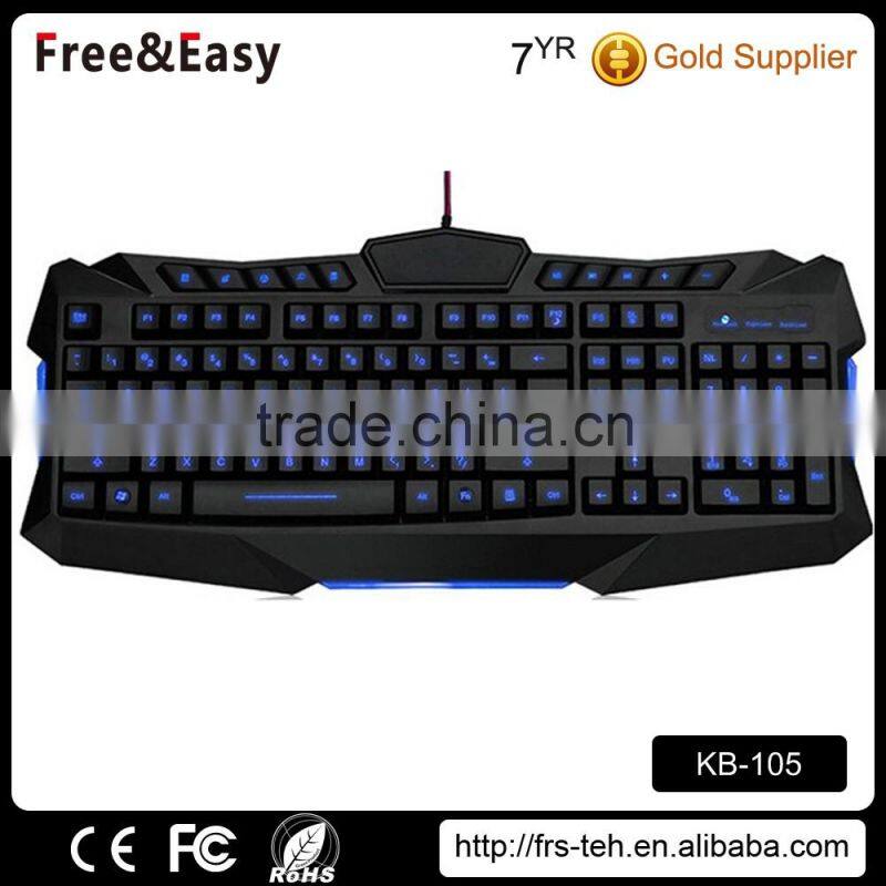 Multimedia Colorful led Backlit Ergonomic Computer Keyboard