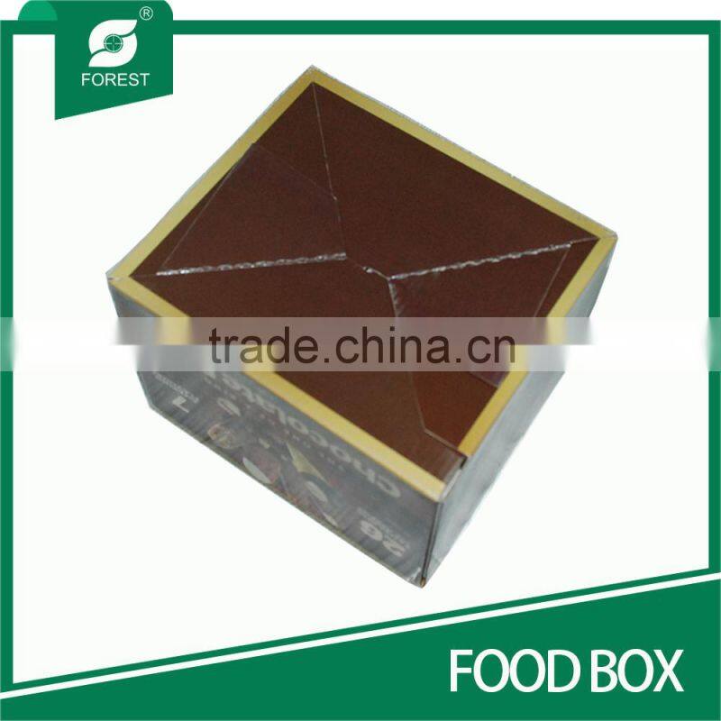 CUBE SHAPE CORRUGATED FOOD BOXES FOR DELICIOUS CHOCOLATES