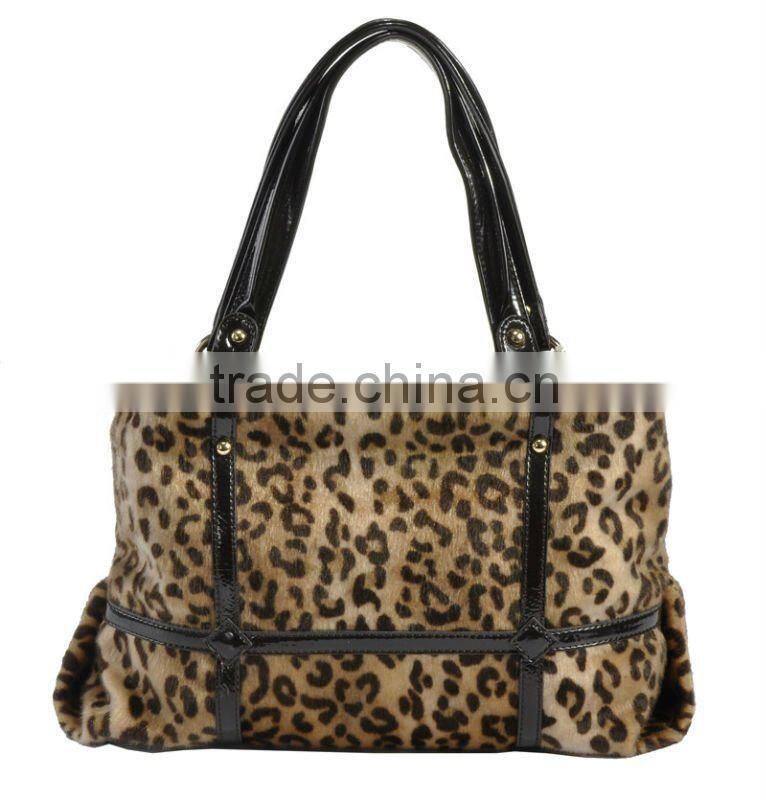 New Design! Fashionable Lady Imitative-Horse Hair Printing Handbag 2012!